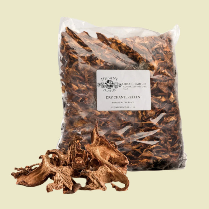 Dried Chanterelle Mushrooms 1 lb - Urbani Truffles