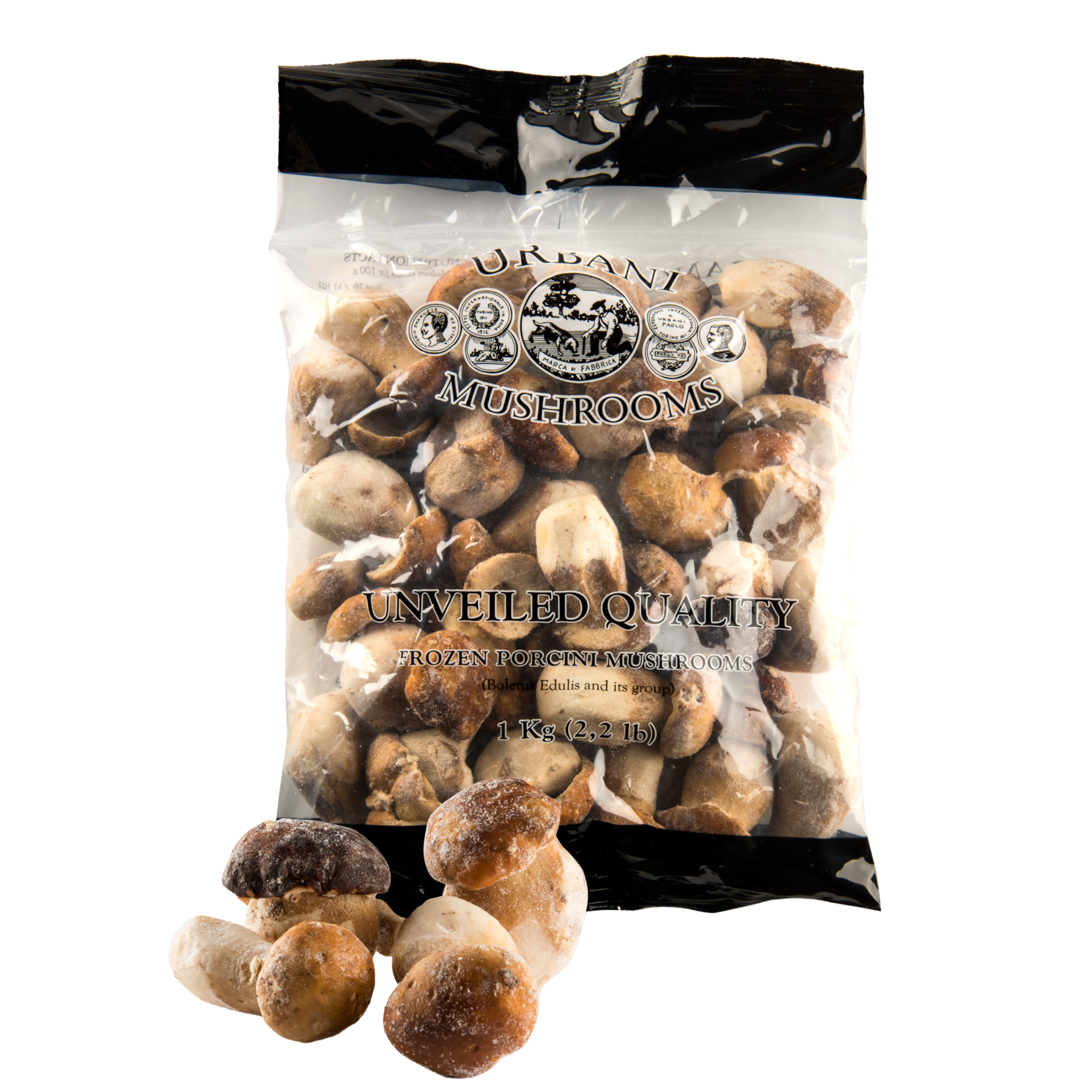 Frozen Porcini Mushrooms 2.2 lb - Urbani Truffles