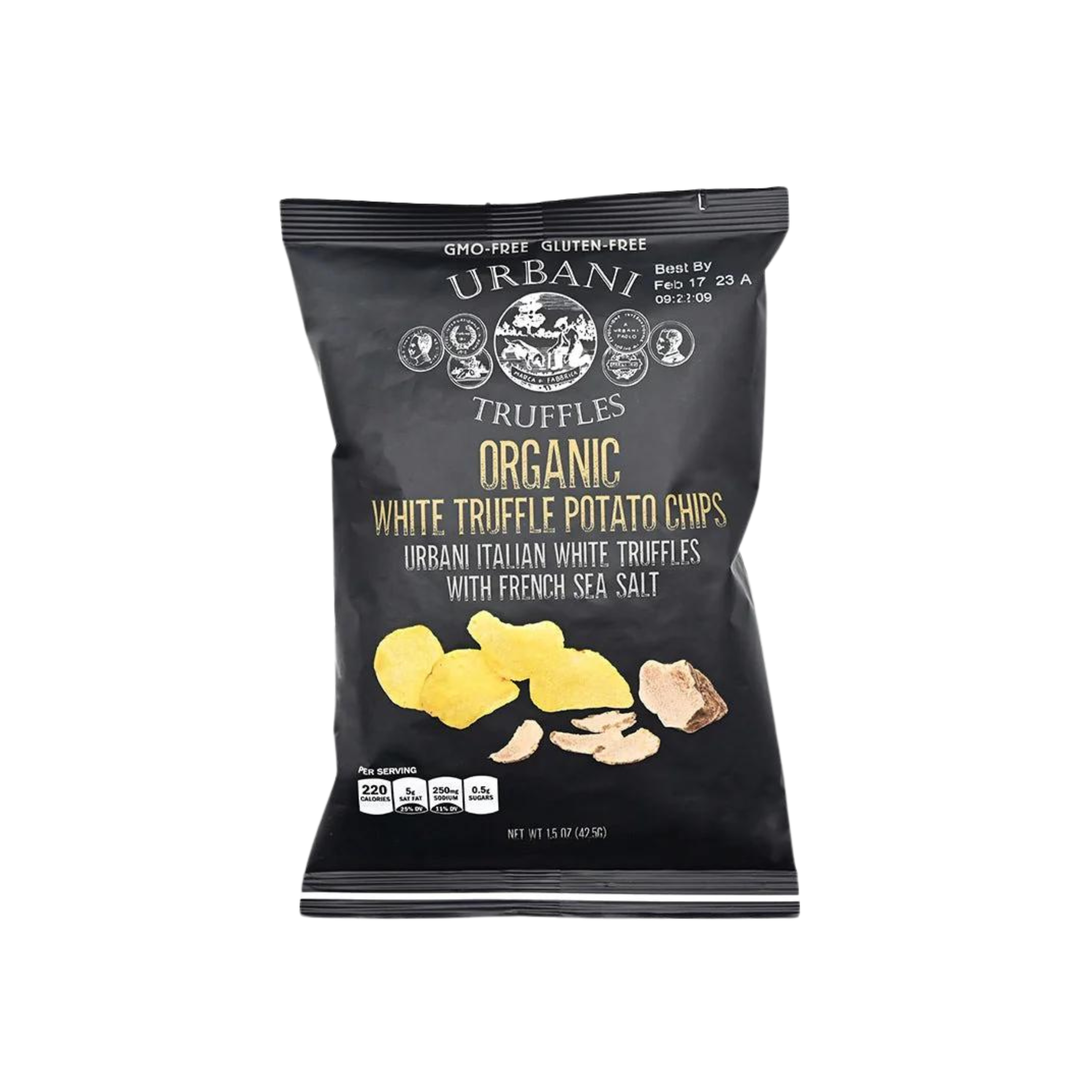 White Truffle & Sea Salt Chips 1.5 oz - Urbani Truffles
