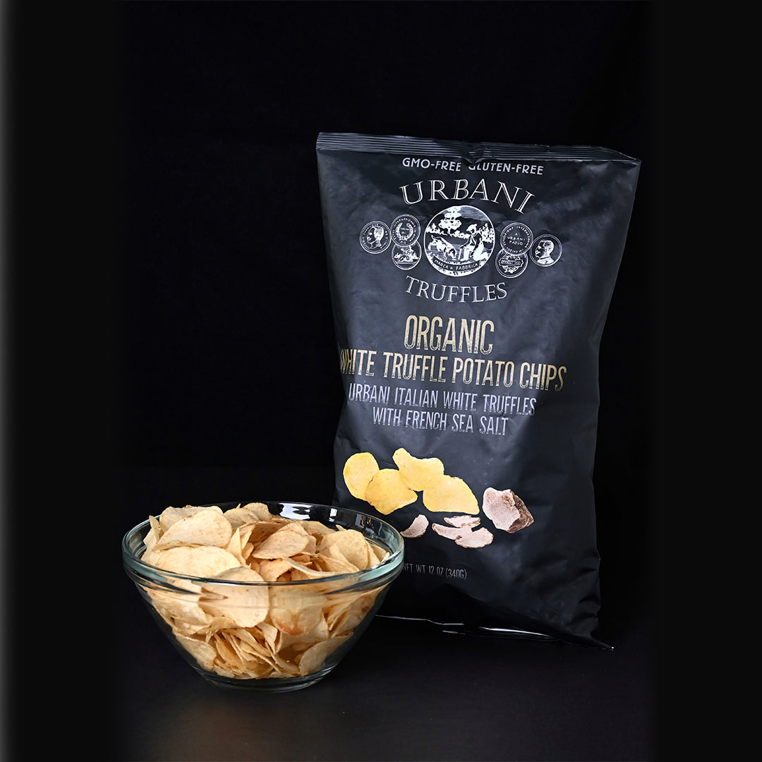 White Truffle & Sea Salt Potato Chips 12 OZ - Urbani Truffles